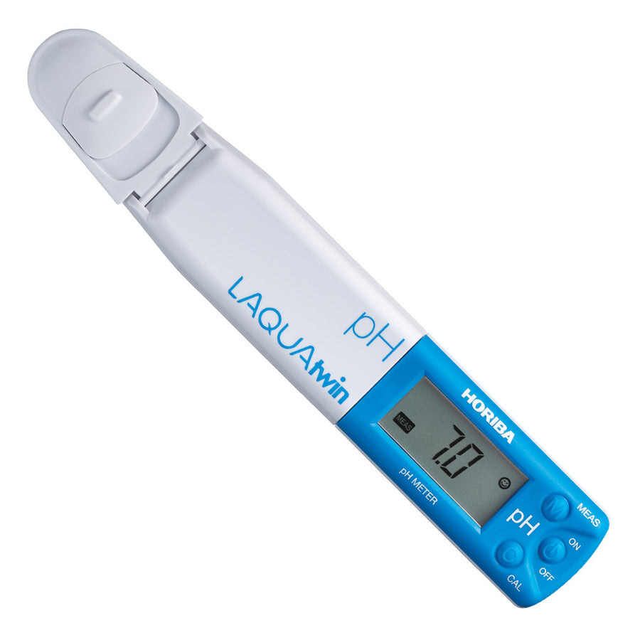 A photograph of the NTS Plant Sap pH Meter by Horiba on white background