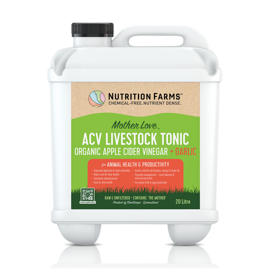 MotherLove™ Apple Cider Vinegar + Garlic Livestock Tonic