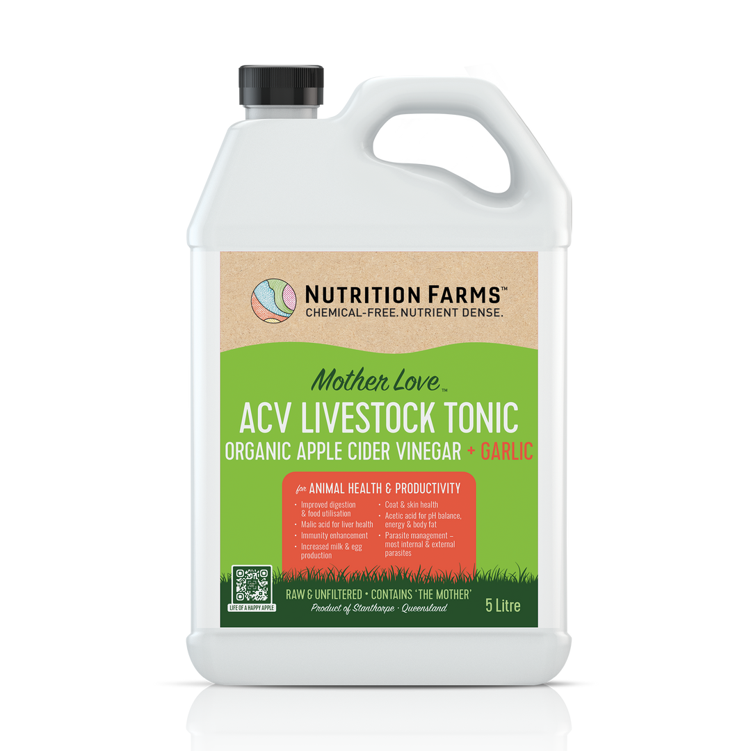 MotherLove™ Apple Cider Vinegar + Garlic Livestock Tonic