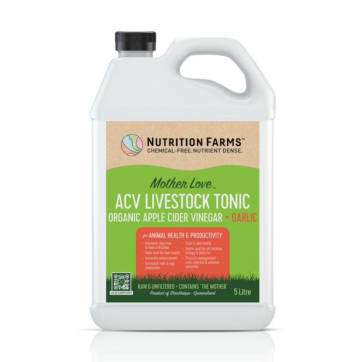 MotherLove™ Apple Cider Vinegar + Garlic Livestock Tonic