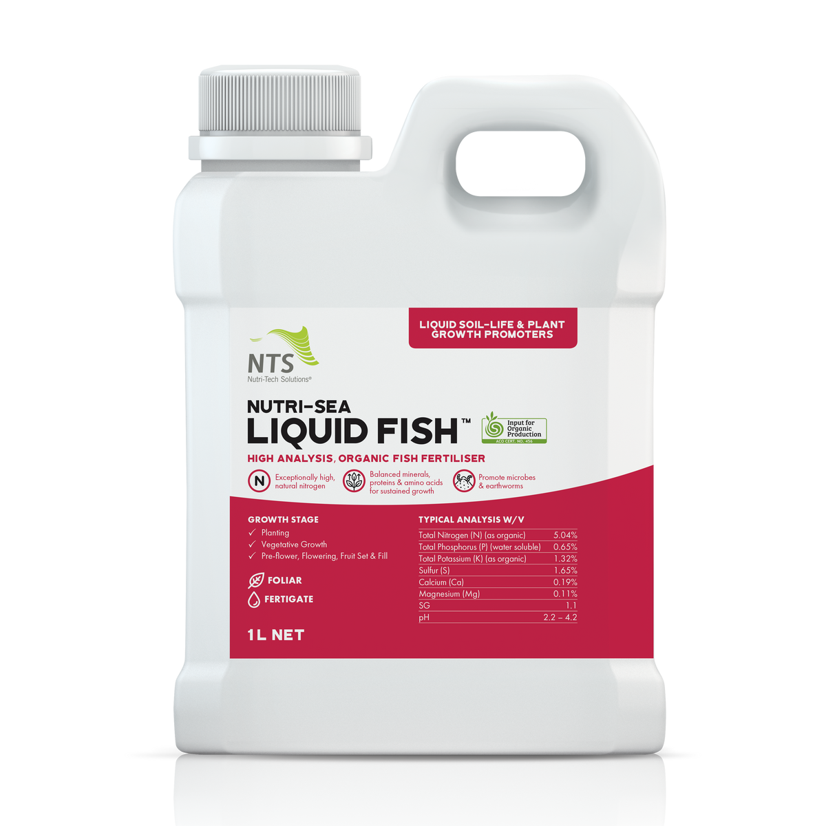Nutri-Sea Liquid Fish™ | Organic High-Nitrogen Fish Fertiliser – Nutri ...