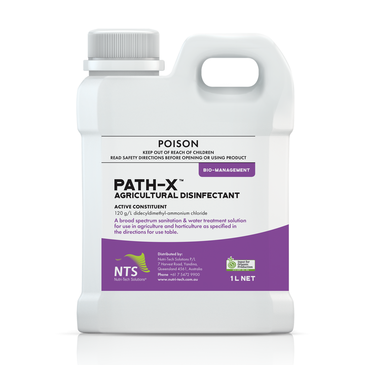  A photograph of NTS Path-X bio-management in 1 L container on transparent background.