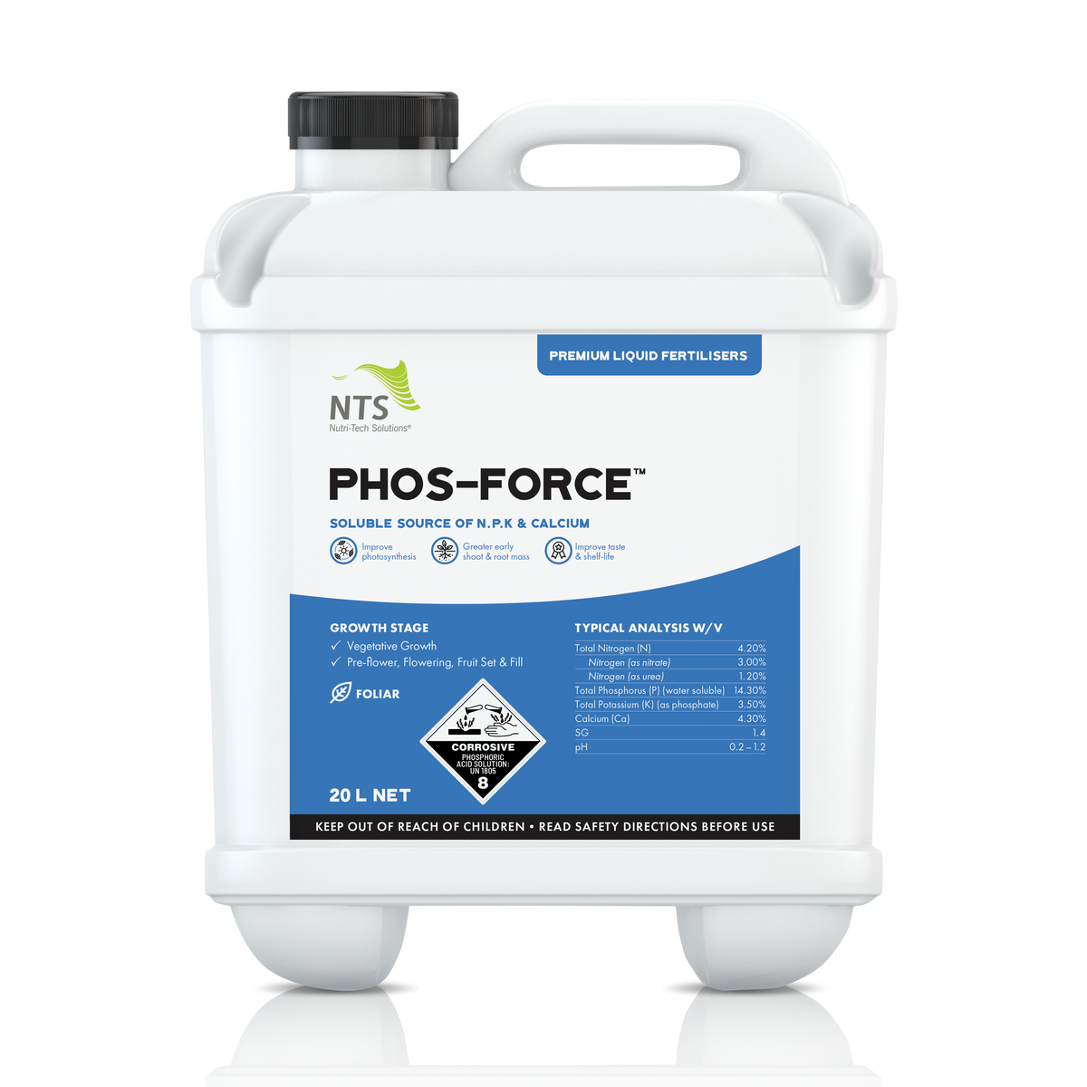 Phos-Force | Phosphate-Based Liquid Fertiliser – Nutri-Tech Solutions ...